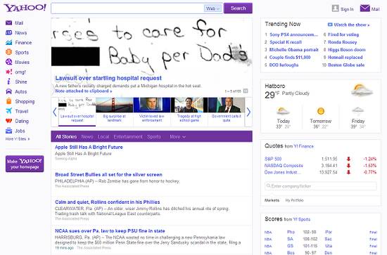 雅虎主頁全面改版 引入社交網(wǎng)平臺(tái)風(fēng)格